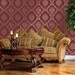 Large Wall  Damask STENCIL Pattern FAUX MURAL 1007