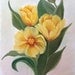 Sale Yellow Tulips Oil Painting on Canvas