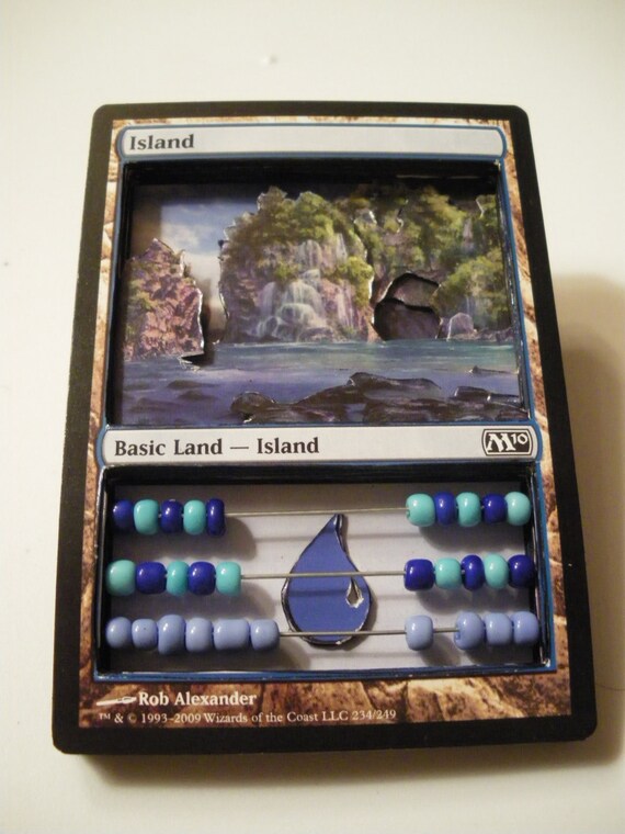 Magic the Gathering Life Counter Abacus Island by DigitalPlane