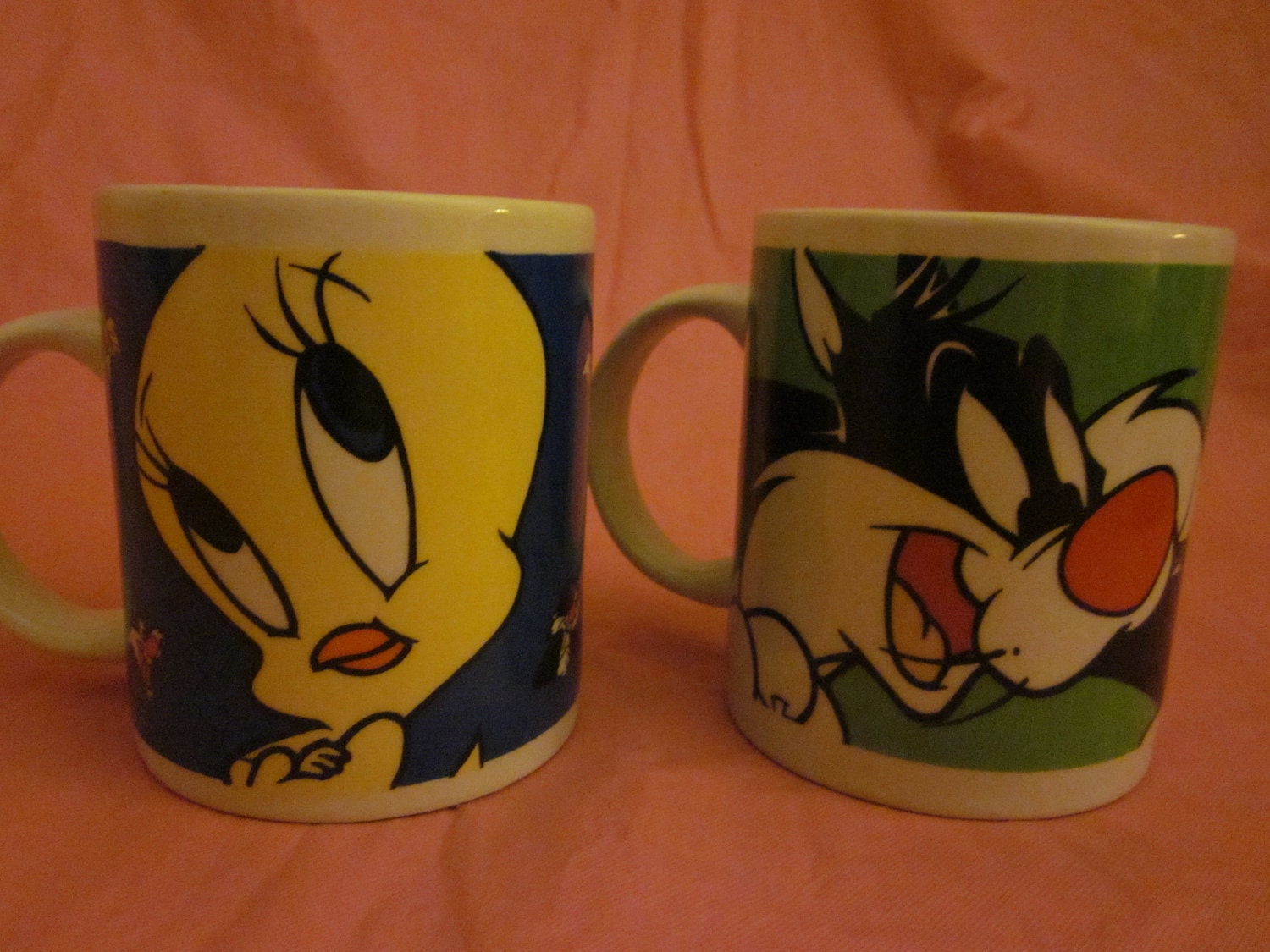 Looney Tunes Tweety and Sylvester The Cat Mugs