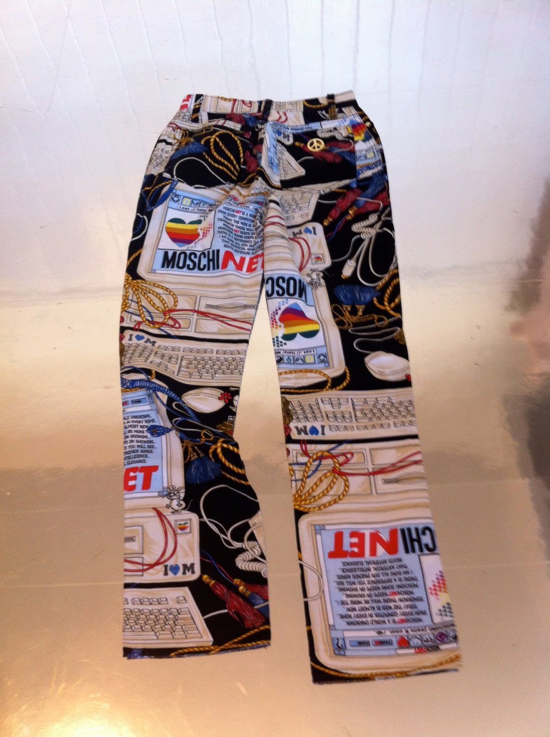 WOW- Holy Moschino - Moschi-net - futuristic computer jeans
