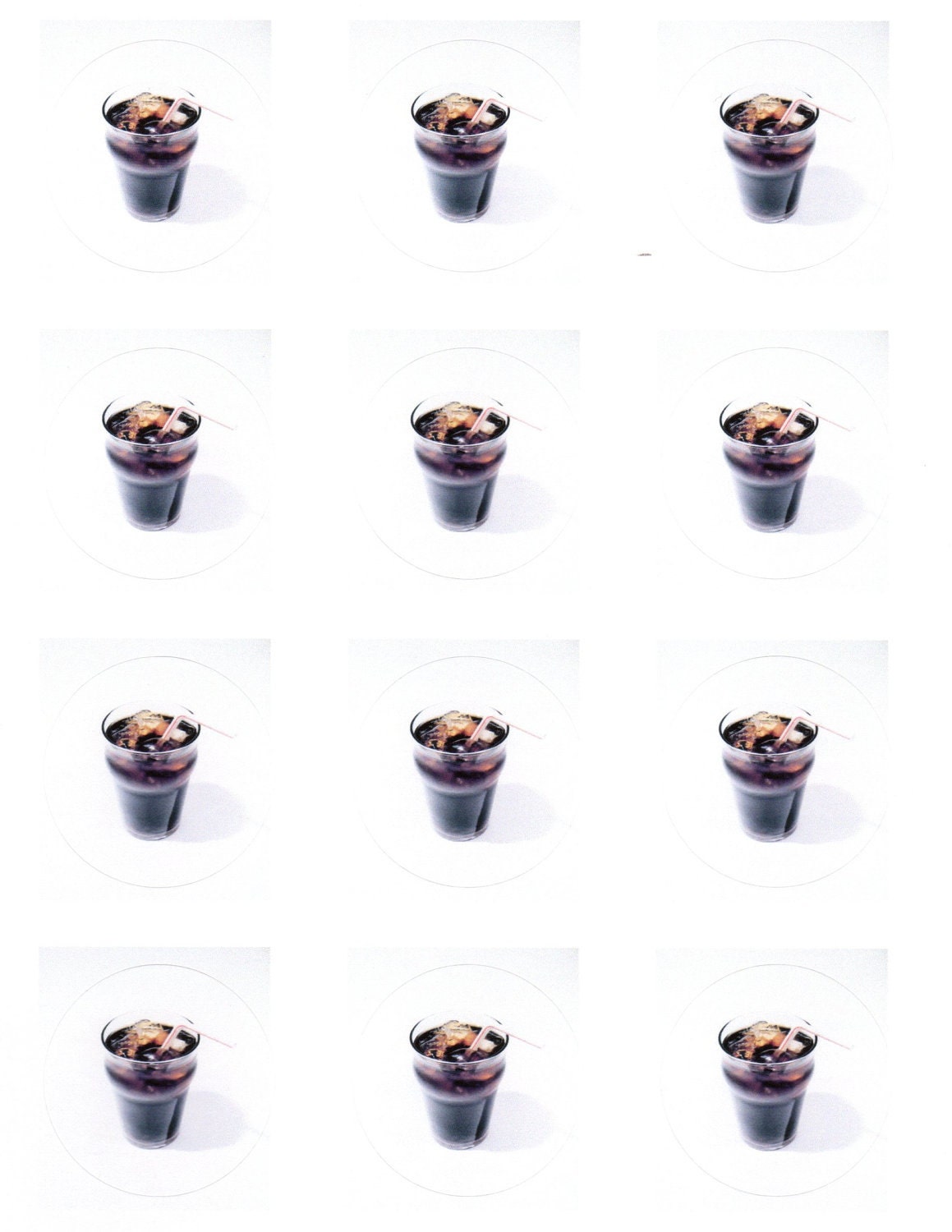 Dr. Pepper Smelly Stickers  2 Sheets of 8 ( 16 Stickers )