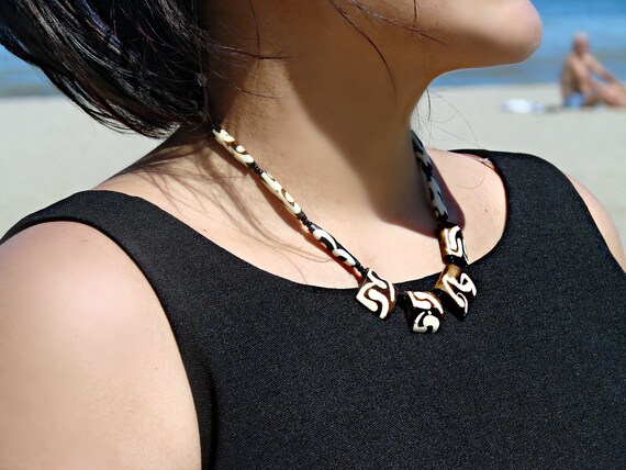 Earthy Vintage Bone Necklace