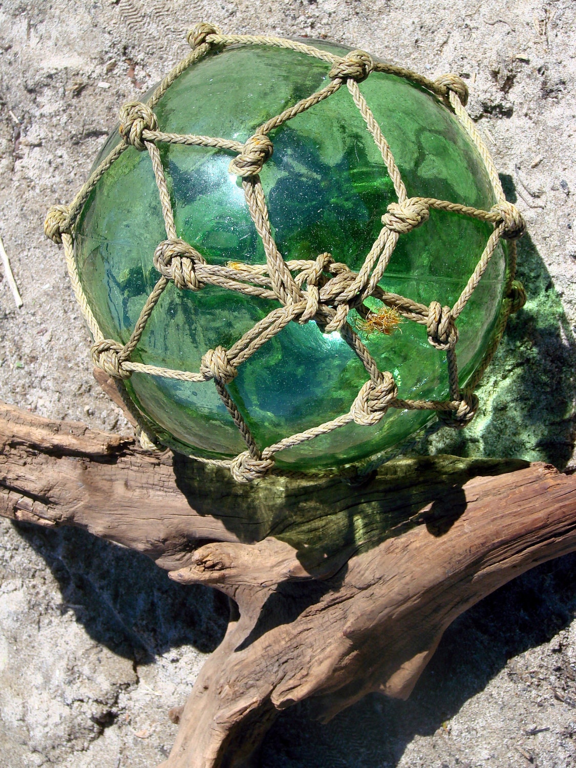 SUMMER SALE 33'' Antique Japanese Blown Glass Buoy-Float