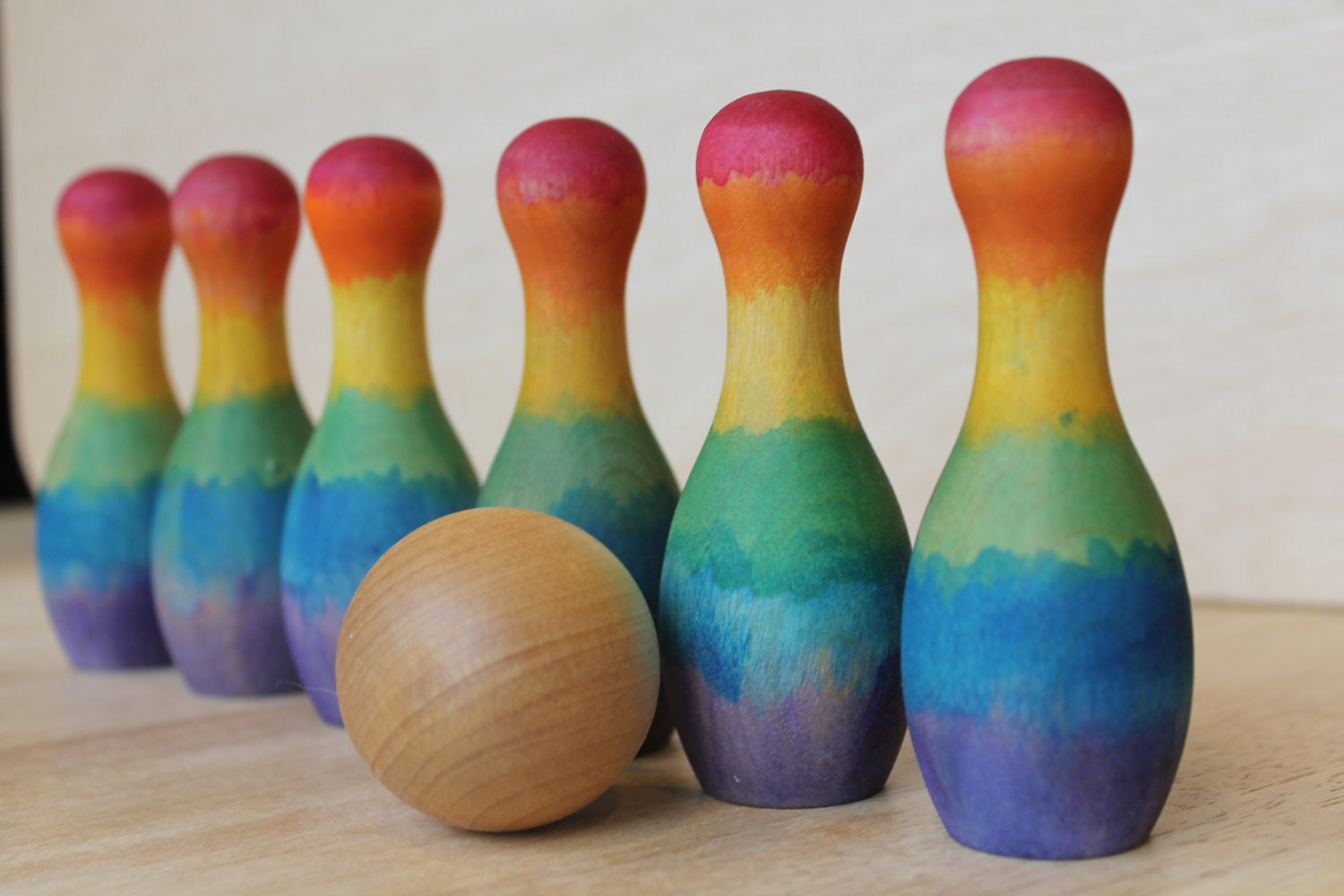 Playful Rainbow Bowling