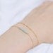Wish - mint swarovski crystal beaded bar gold filled bracelet - friendship bracelet - best friend gift - bridesmaid gift - delicate jewelry