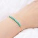 Turquoise beaded bar gold filled bracelet - best friend gift - friendship bracelet - simple modern jewelry