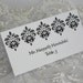 Damask Tented Place Cards Name Cards Escort Cards Wedding Anniversary Party Customized Color 030