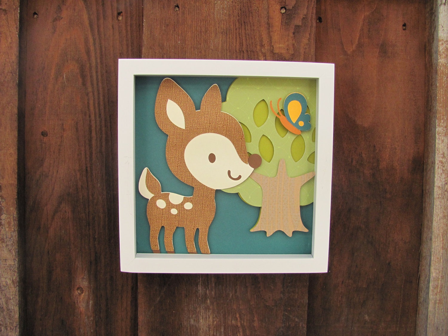 Baby room, Nursery wall art, Decor Art for Kids, deer...blue