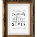 Retro Inspirational Quote Giclee Art Print - Vintage Typography Decor - Customize - Creativity Style UK