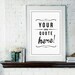 A4 Size - Personalized Retro Custom Quote Giclee Art Print - Vintage Typography Decor - Own Personal UK