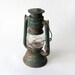 Green rusty Kerosene vintage Lantern Lamp - railroad vintage lantern - green rusty old lamp great for decor