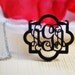 Marrakesh monogram acrylic necklace (an original ElizaJayCharm design)