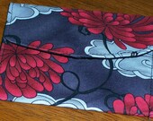Fabric Business Card Holder, Wallet -- Chrysanthemum