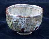Shino Chawan with applewood ash and salt (4.75" x 3.25")
