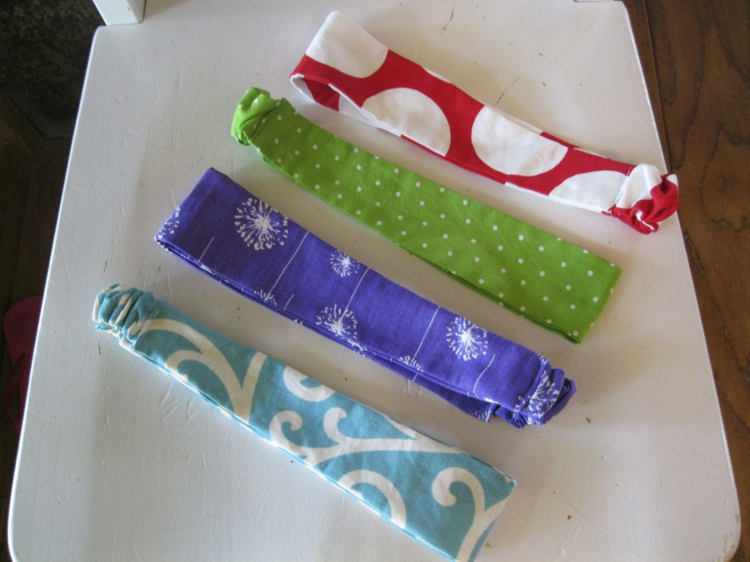 Fabric Headbands - Set of 4 for 20 - New Spring Colors - Floral - Geometric - Adult Size