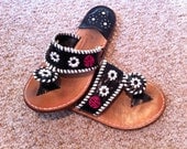 One set of 10 Personalized Decals for Jack Rogers or other flip flops-Shoes NOT included