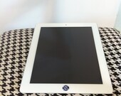 IPAD DECALS--One set of 12 Personalized Monogram Decals for home button for ipad