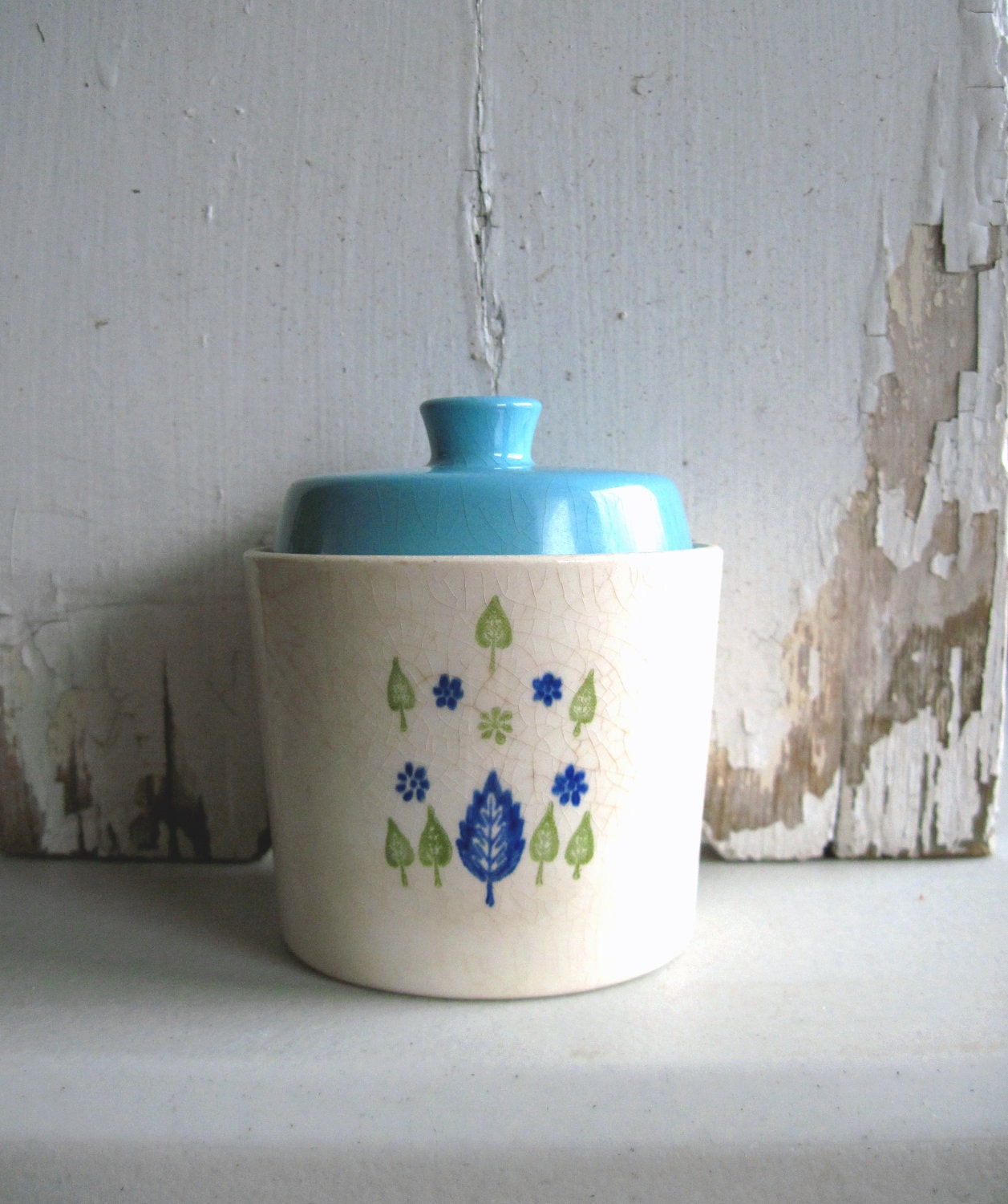 1960s Marcrest Alpine Swiss Chalet Sugar Bowl with Lid
