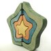 Wooden Star Stacker Puzzle Toy - Painted Star Stacker