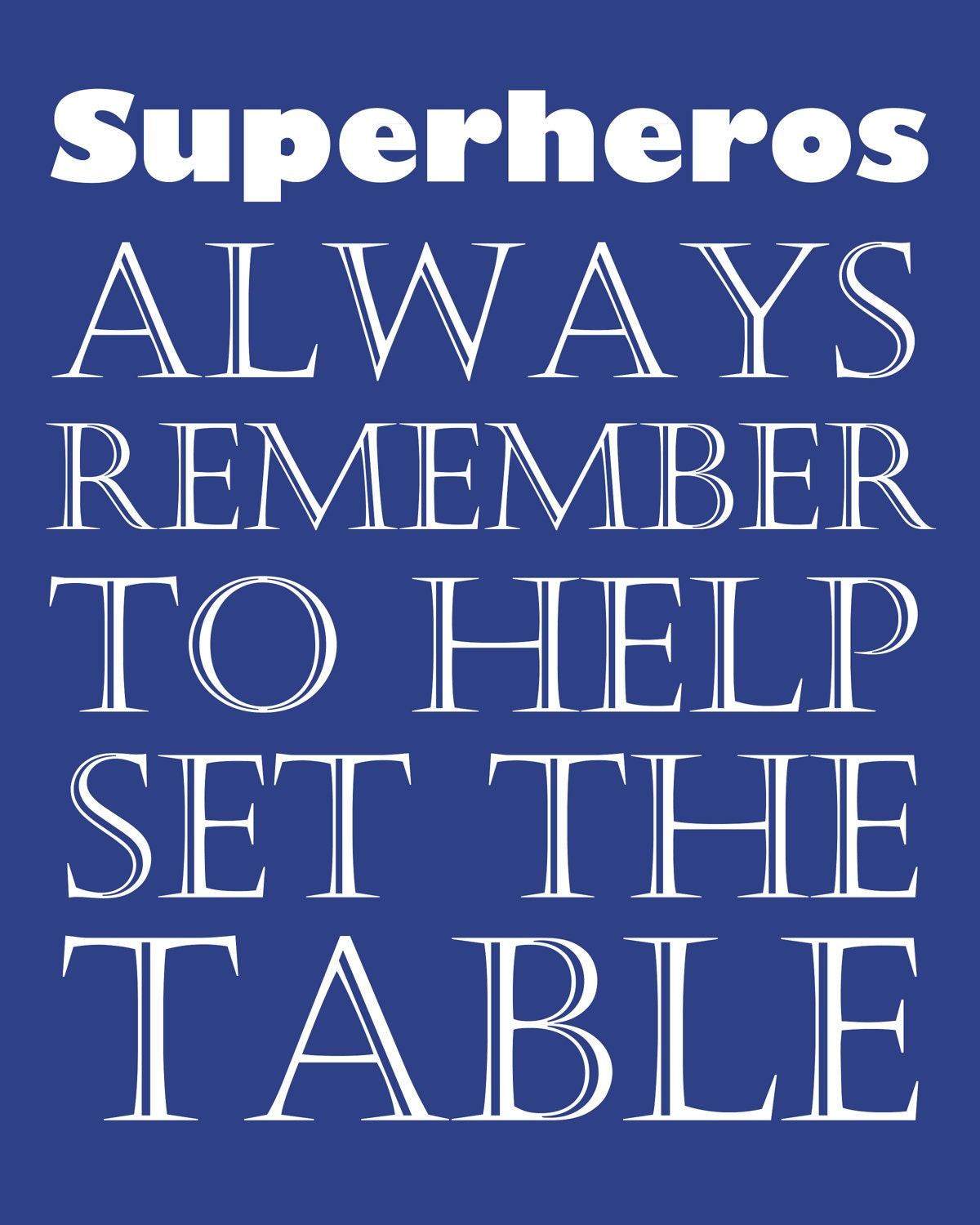 Nursery art print, Superhero Manners, Children's Decor, Typography Poster, Inspirational Quotes, Nursery prints, (6) 8 x 10, Kids Art