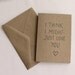 I think I might just love you - card
