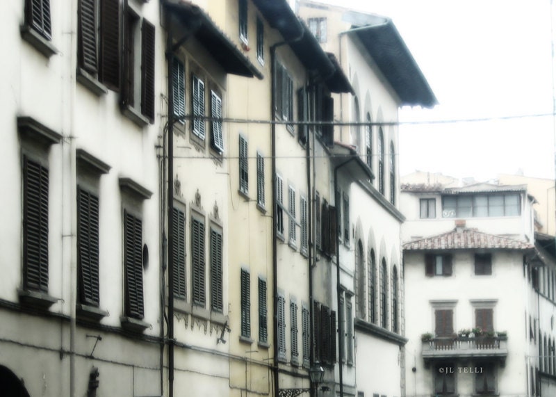 Siesta Shutters - Florence, Tuscany, Italy - Urban Street Travel Photography Print 5x7