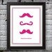 Mustache Party Print