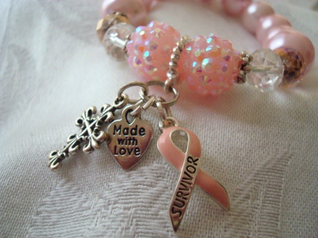 Breast Cancer Survivor Bracelet Pink