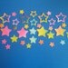 40 Glitter Tie Dye Stars