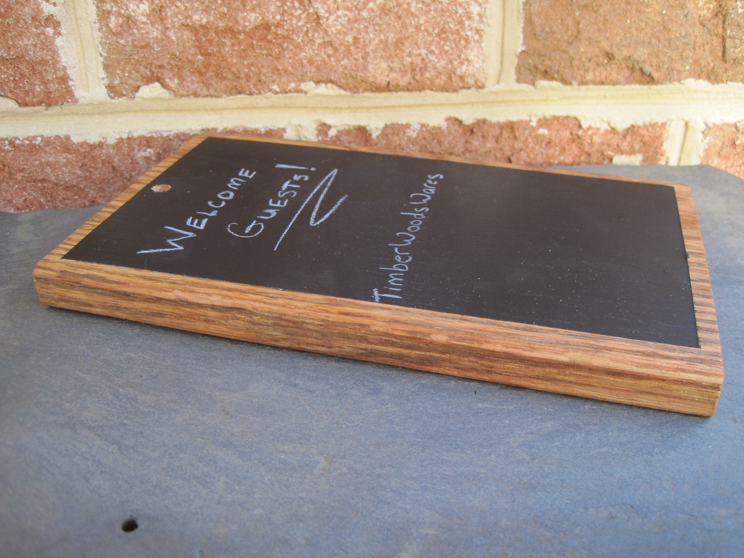 Natural Reclaimed Oak Wooden Fenceboard Rustic Chalkboard Wood Tablet for Kitchen, Wedding, Bar, Office  - Medium