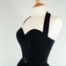 Made To Measure Black Full Circle Dress - Detachable Straps & Belt