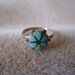 Zuni Turquoise Sterling Silver Ring