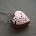 Cherry Blossom necklcae copper cherry wood and sterling silver necklace