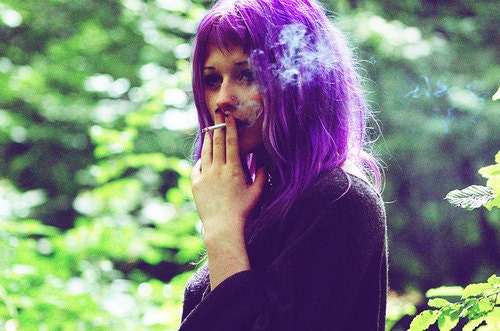 PEGASUS PURPLE/ solid colored/ human hair extension/ clip-in hair/ dip dye ombre (1) hair extension/ ready to SEND