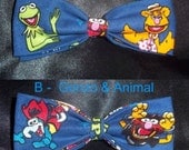 BowTies Made From Muppets Fabric - Show Everyone You Love the Muppets by Wearing One of These Humerous, Colorful Bow Ties - 2.07 SHIPPING