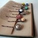 Bobby Pin set (3) -antique buttons, vintage jewelry, cabochon -- choose your own set