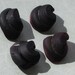 Sea Glass Insulators - Black / Dark Purple - Mixed Media Supplies