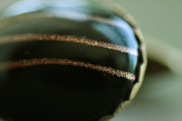 Vintage Cufflinks with Black and Gold Stone