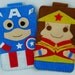 Hero collection Handmade Captain America iphone, iphone 4S felt cell phone case (FREE SHIPPING)