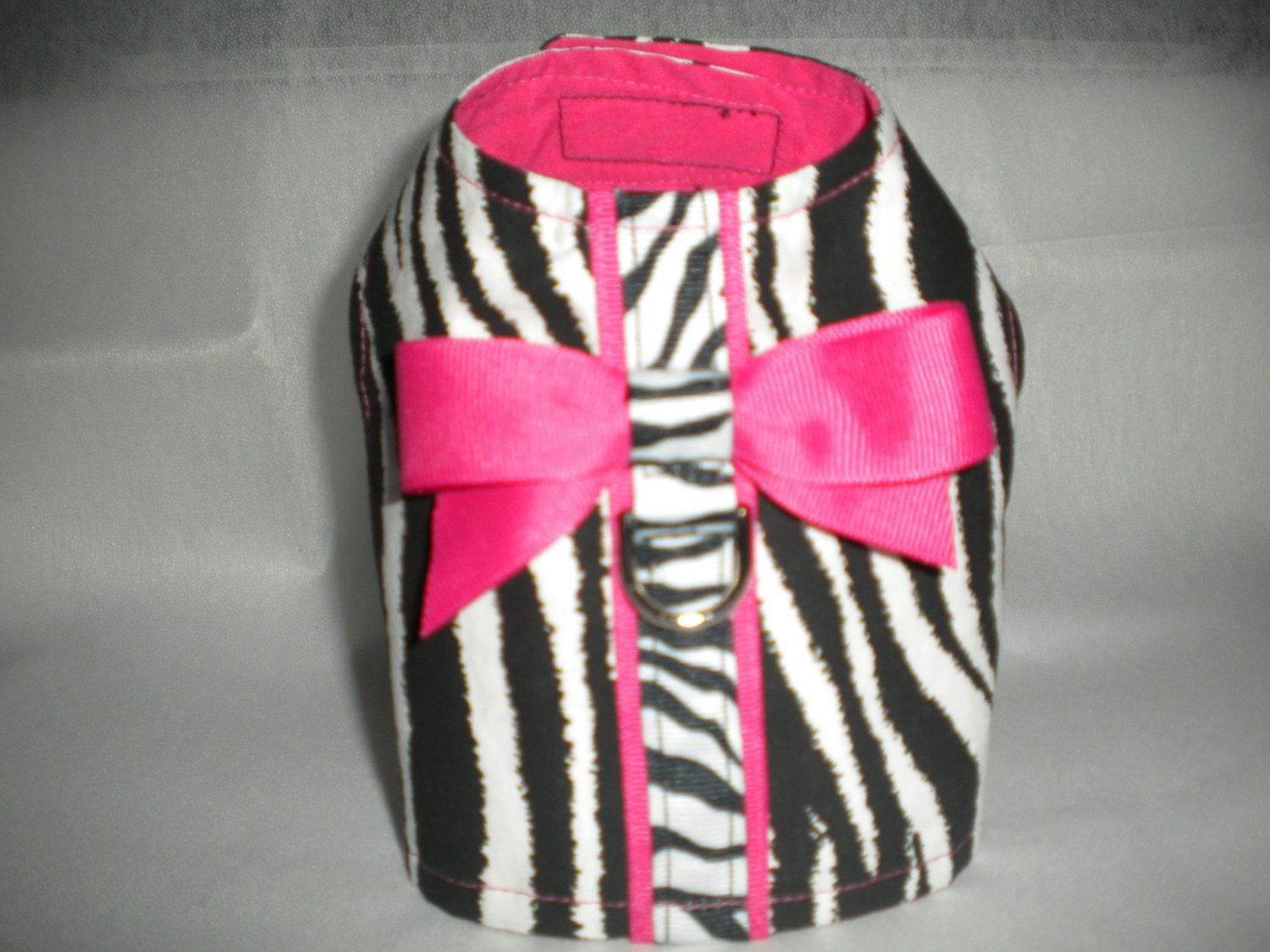 zebra dog harness