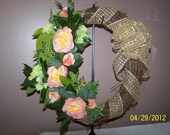 Elegant Oval Floral Wreath