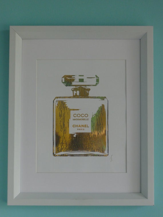 Coco Chanel Perfume Bottle 24K Gold