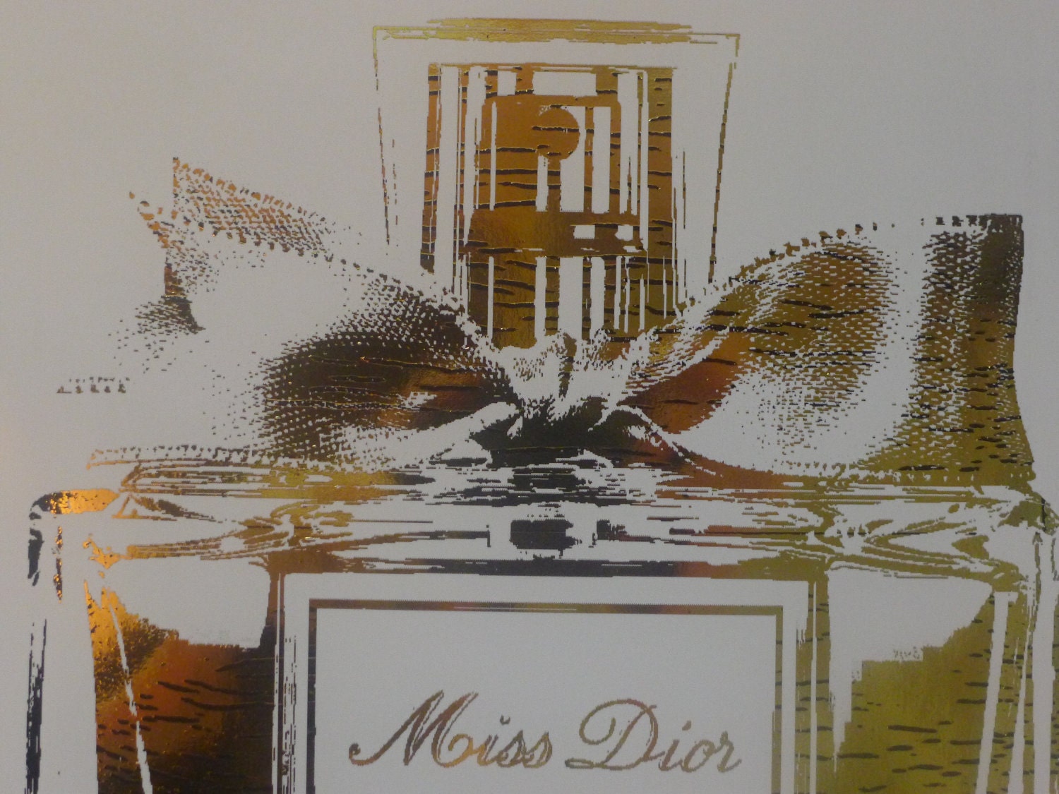 Miss Dior Perfume Bottle 24K Gold