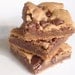 Chocolate Peanut Butter Blondies - Brown Sugar Cookie Bars - six bars