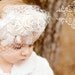 Vintage Style Wedding Veiling Hairpiece Off White or Cream Dupioni Silk Handrolled Rosette Fasinator Headband Hat, Feathers, Crystals