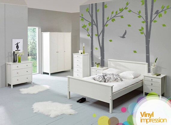 Silver Birch Trees Vinyl Wall Sticker