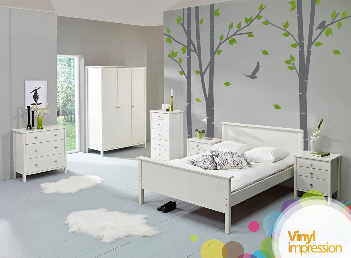 Silver Birch Trees Vinyl Wall Sticker