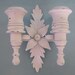 Shabby Chic Vintage Wall Sconce, Distressed Candle Holders, Cottage Decor Candle Sconce, French Cottage Sconce, Shabby Chic Candle Holders