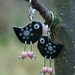 Colorful bird earrings, summer earrings